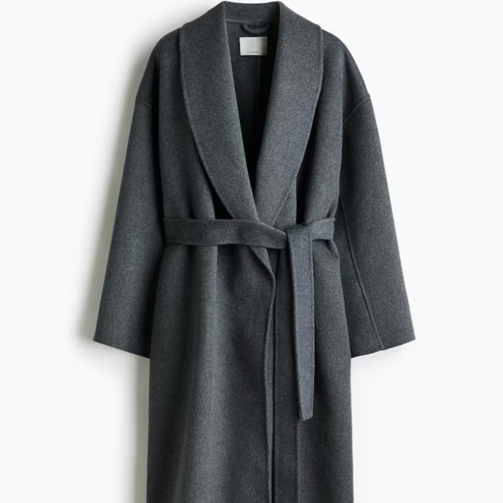 H&M Premium Wool Cashmere wrap coat
